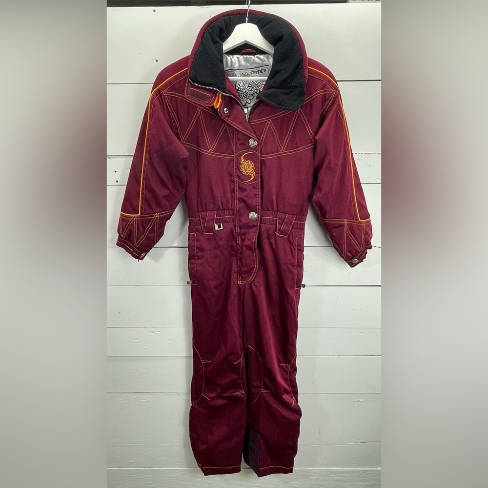Vintage Spyder Retro 90s Insulated Ski Sport Suit Kids Size 12